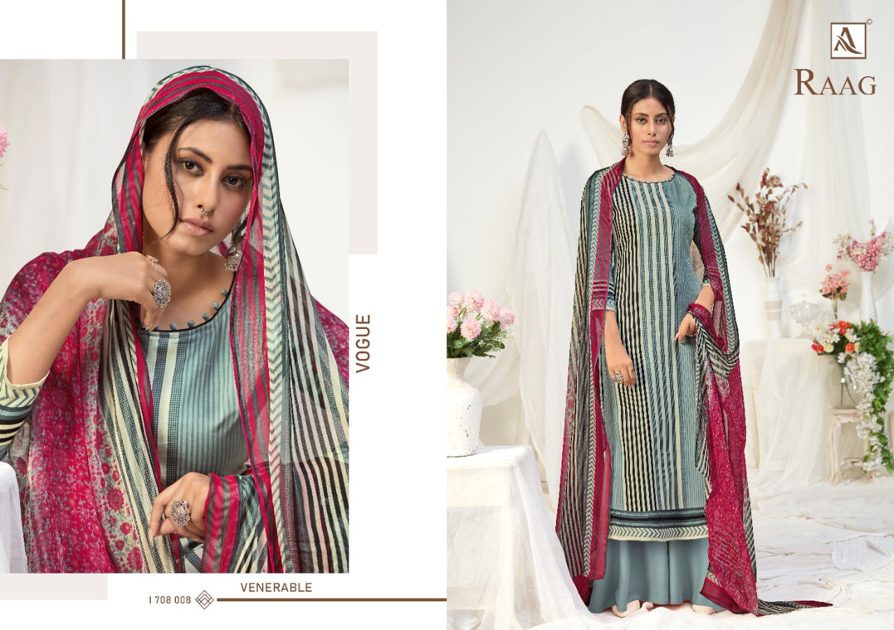 Alok Raag Latest Fancy Pure Cotton Digital Printed Dress Material